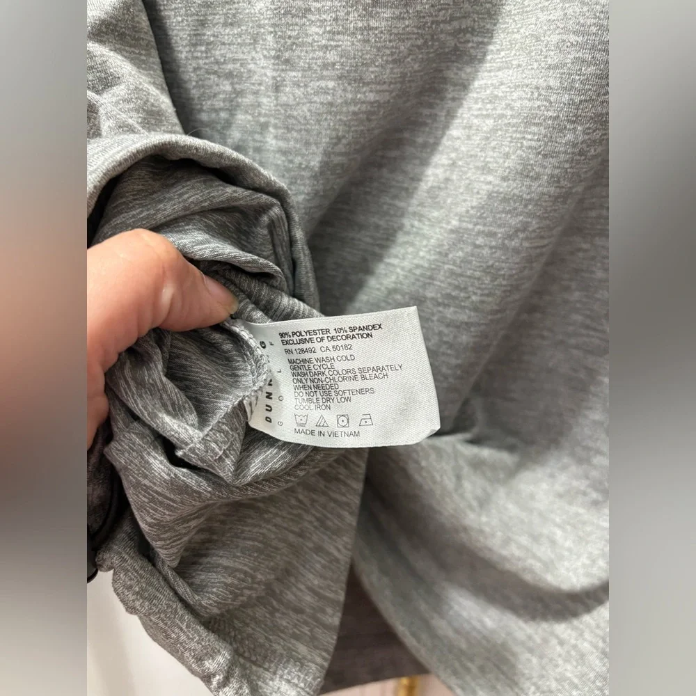 Dunning Golf Men's Size Small Gray Heather Quarter Zip
